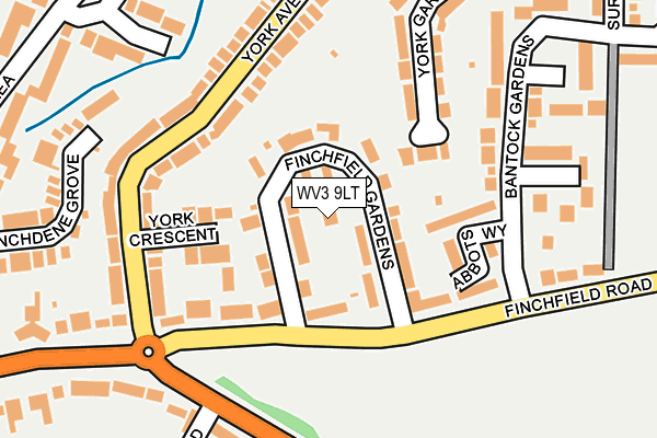 WV3 9LT map - OS OpenMap – Local (Ordnance Survey)