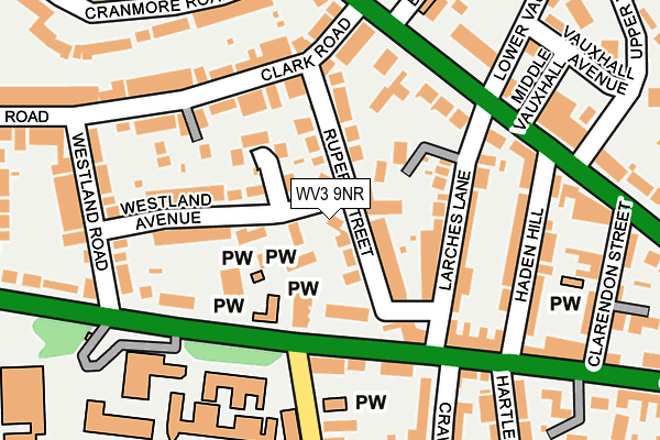 WV3 9NR map - OS OpenMap – Local (Ordnance Survey)