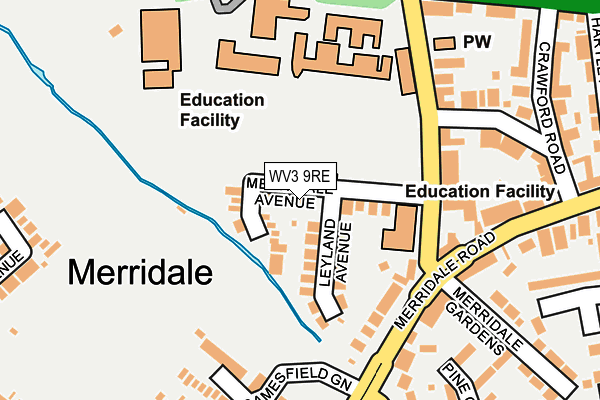 WV3 9RE map - OS OpenMap – Local (Ordnance Survey)