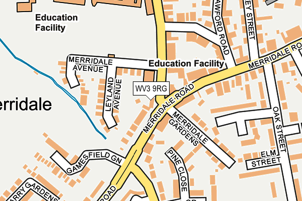 WV3 9RG map - OS OpenMap – Local (Ordnance Survey)