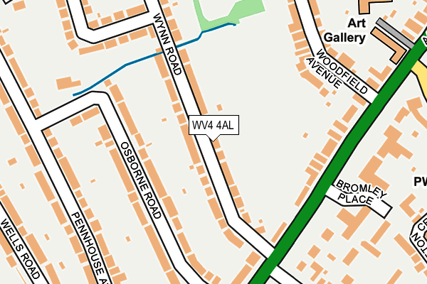 WV4 4AL map - OS OpenMap – Local (Ordnance Survey)