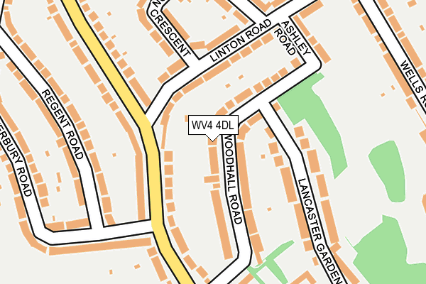 WV4 4DL map - OS OpenMap – Local (Ordnance Survey)