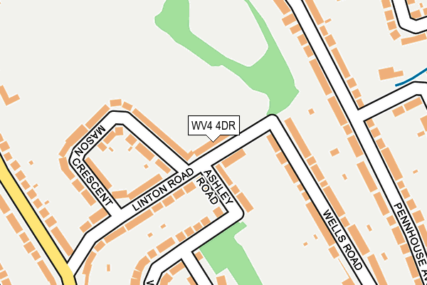 WV4 4DR map - OS OpenMap – Local (Ordnance Survey)
