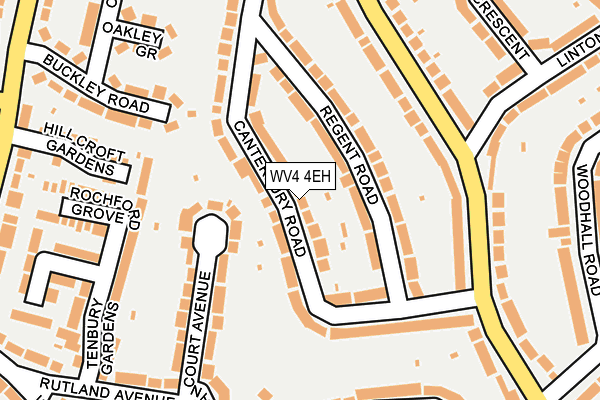 WV4 4EH map - OS OpenMap – Local (Ordnance Survey)