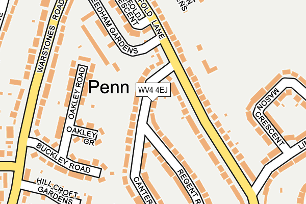 WV4 4EJ map - OS OpenMap – Local (Ordnance Survey)