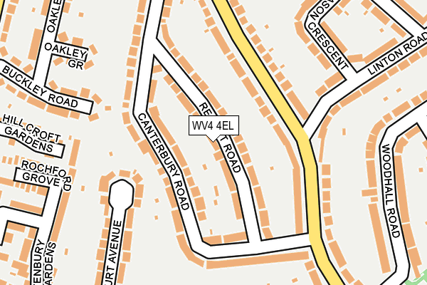 WV4 4EL map - OS OpenMap – Local (Ordnance Survey)