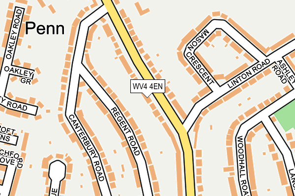 WV4 4EN map - OS OpenMap – Local (Ordnance Survey)