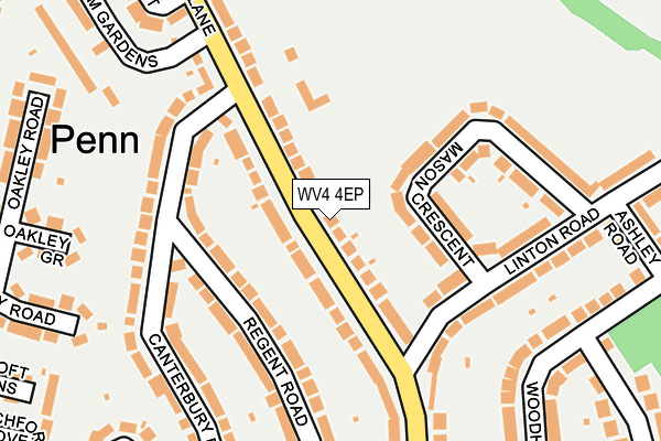 WV4 4EP map - OS OpenMap – Local (Ordnance Survey)