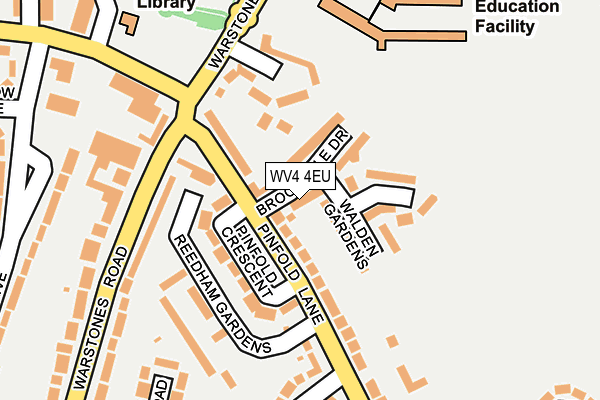 WV4 4EU map - OS OpenMap – Local (Ordnance Survey)