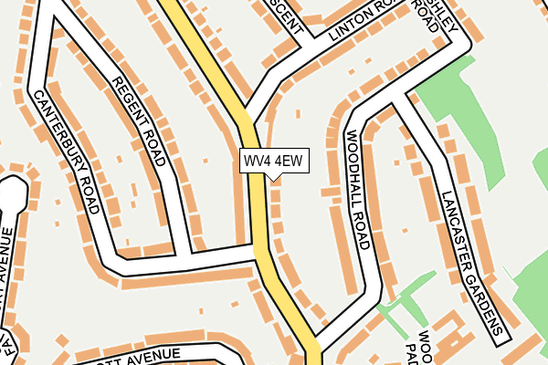 WV4 4EW map - OS OpenMap – Local (Ordnance Survey)
