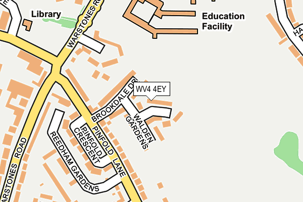 WV4 4EY map - OS OpenMap – Local (Ordnance Survey)