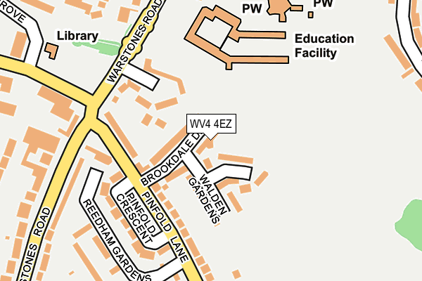 WV4 4EZ map - OS OpenMap – Local (Ordnance Survey)