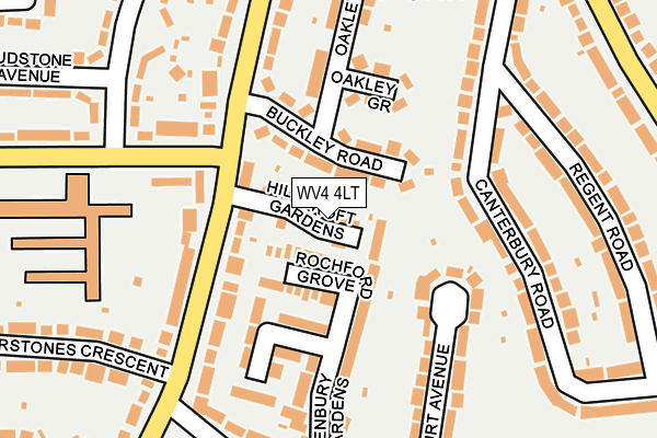 WV4 4LT map - OS OpenMap – Local (Ordnance Survey)