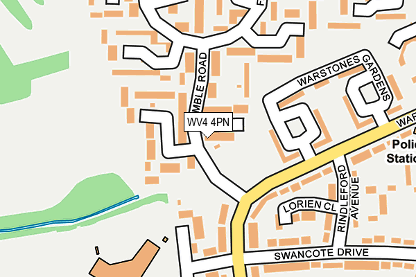 WV4 4PN map - OS OpenMap – Local (Ordnance Survey)