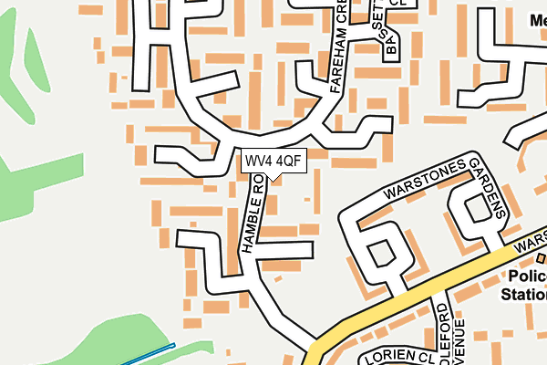 WV4 4QF map - OS OpenMap – Local (Ordnance Survey)