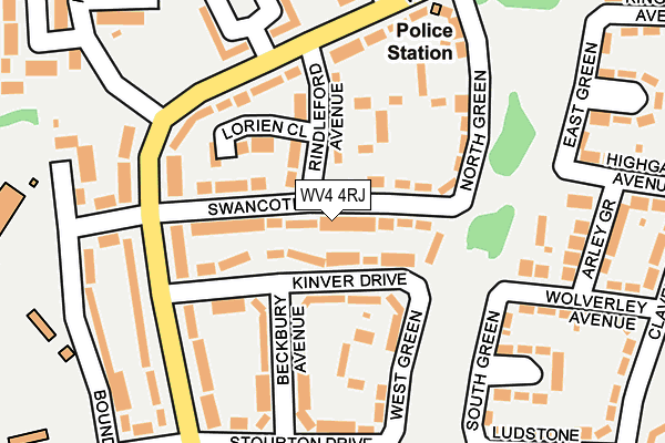 WV4 4RJ map - OS OpenMap – Local (Ordnance Survey)