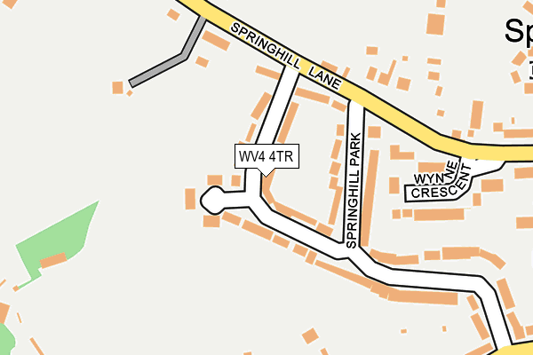 WV4 4TR map - OS OpenMap – Local (Ordnance Survey)