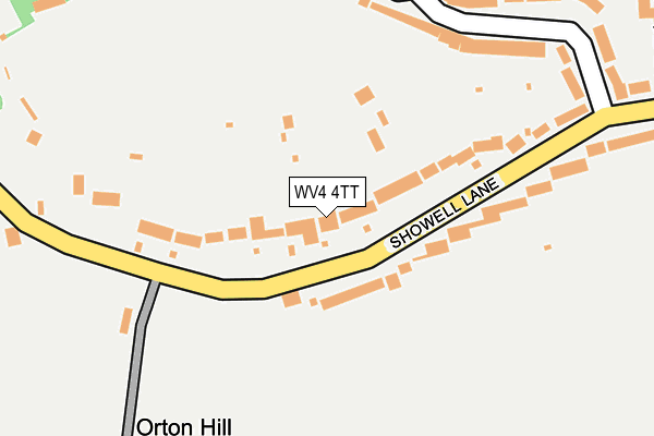 WV4 4TT map - OS OpenMap – Local (Ordnance Survey)