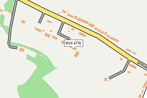 WV4 4TW map - OS OpenMap – Local (Ordnance Survey)
