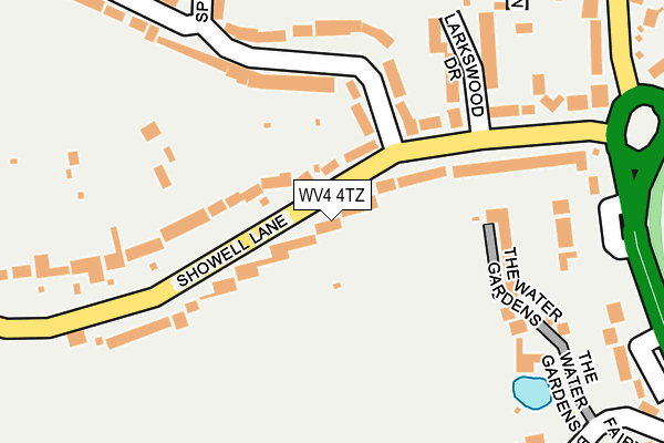 WV4 4TZ map - OS OpenMap – Local (Ordnance Survey)