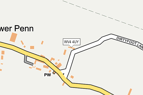WV4 4UY map - OS OpenMap – Local (Ordnance Survey)