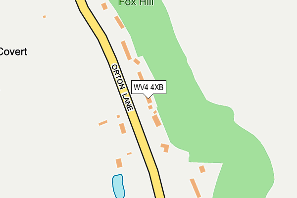 WV4 4XB map - OS OpenMap – Local (Ordnance Survey)