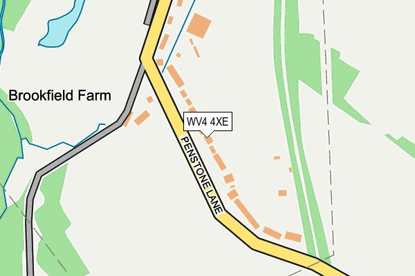 WV4 4XE map - OS OpenMap – Local (Ordnance Survey)