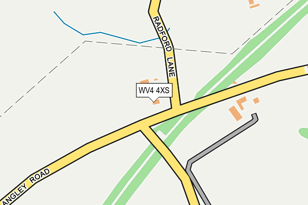 WV4 4XS map - OS OpenMap – Local (Ordnance Survey)