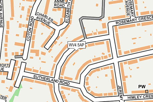 WV4 5AP map - OS OpenMap – Local (Ordnance Survey)