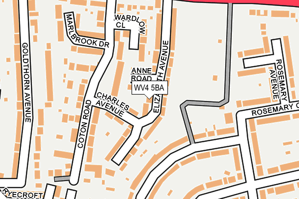 WV4 5BA map - OS OpenMap – Local (Ordnance Survey)