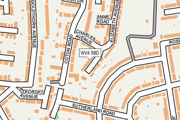 WV4 5BD map - OS OpenMap – Local (Ordnance Survey)