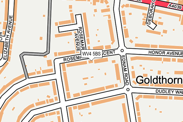 WV4 5BS map - OS OpenMap – Local (Ordnance Survey)