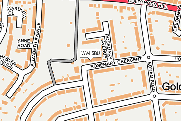 WV4 5BU map - OS OpenMap – Local (Ordnance Survey)