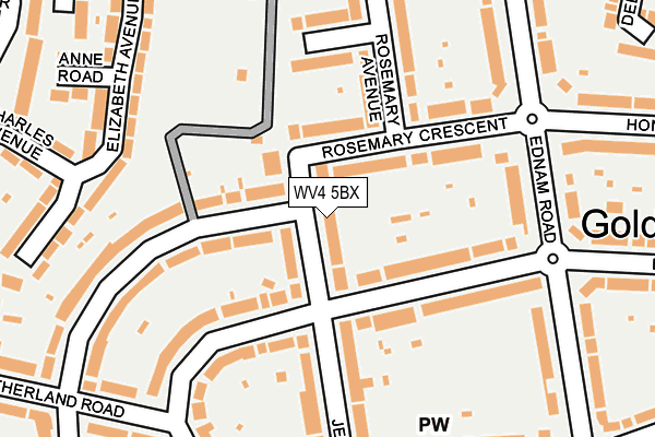 WV4 5BX map - OS OpenMap – Local (Ordnance Survey)