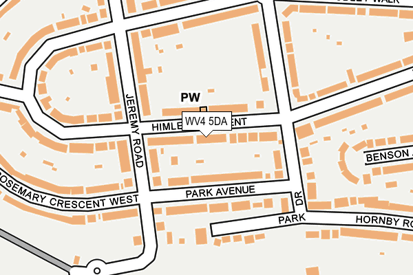 WV4 5DA map - OS OpenMap – Local (Ordnance Survey)