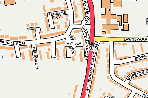 WV4 5EA map - OS OpenMap – Local (Ordnance Survey)