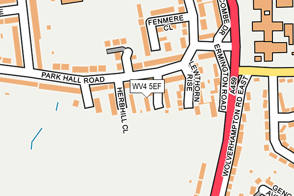 WV4 5EF map - OS OpenMap – Local (Ordnance Survey)