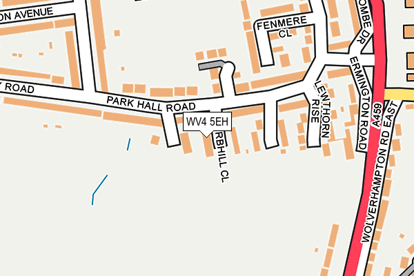 WV4 5EH map - OS OpenMap – Local (Ordnance Survey)