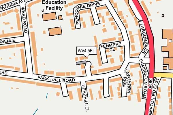 WV4 5EL map - OS OpenMap – Local (Ordnance Survey)