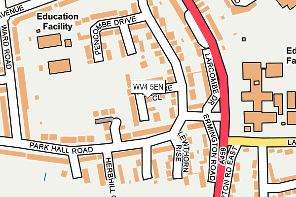 WV4 5EN map - OS OpenMap – Local (Ordnance Survey)