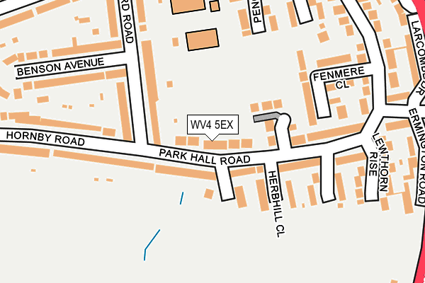 WV4 5EX map - OS OpenMap – Local (Ordnance Survey)