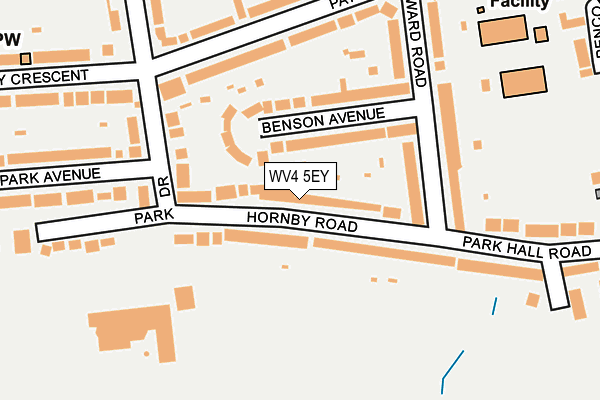 WV4 5EY map - OS OpenMap – Local (Ordnance Survey)