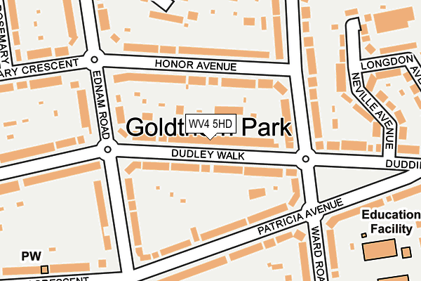 Map of GOLDTHORN PROPERTY MAINTENANCE LIMITED at local scale