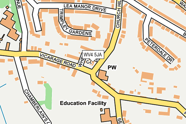 WV4 5JA map - OS OpenMap – Local (Ordnance Survey)