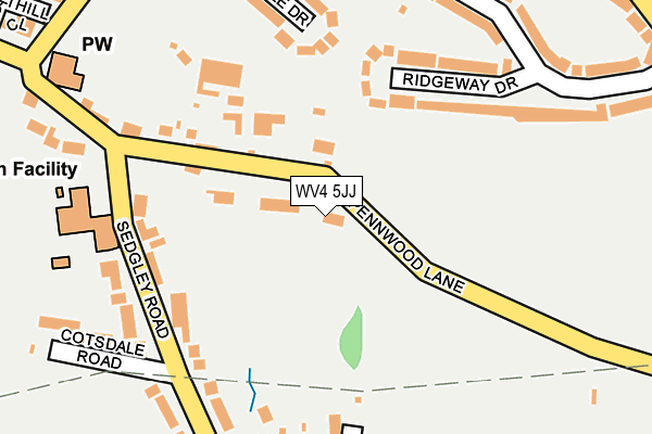 WV4 5JJ map - OS OpenMap – Local (Ordnance Survey)