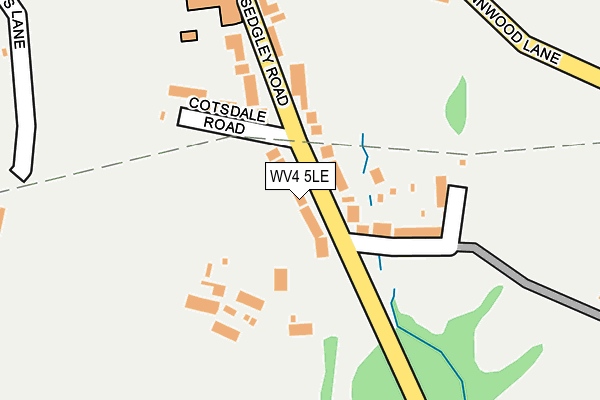 WV4 5LE map - OS OpenMap – Local (Ordnance Survey)