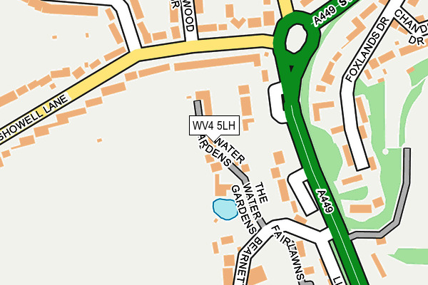 WV4 5LH map - OS OpenMap – Local (Ordnance Survey)