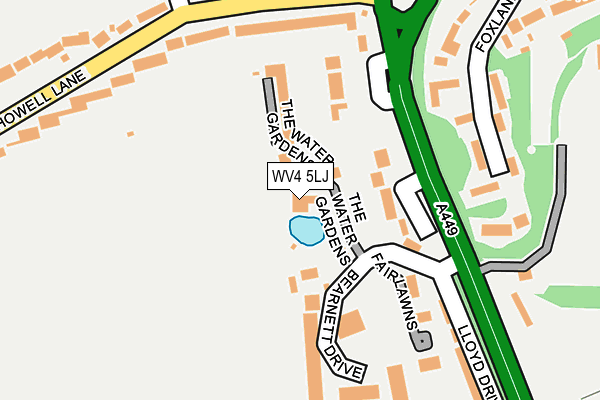 WV4 5LJ map - OS OpenMap – Local (Ordnance Survey)