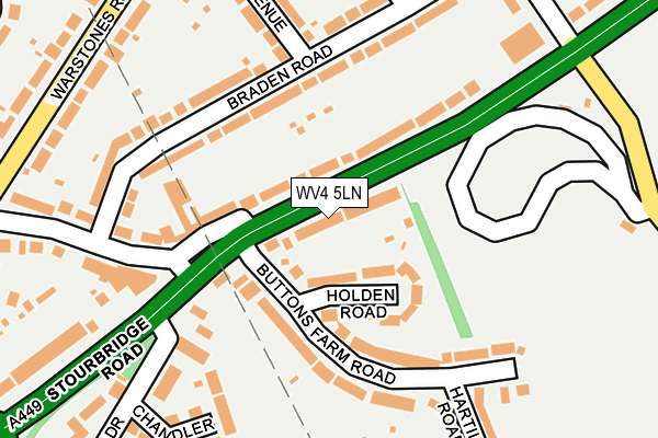 WV4 5LN map - OS OpenMap – Local (Ordnance Survey)