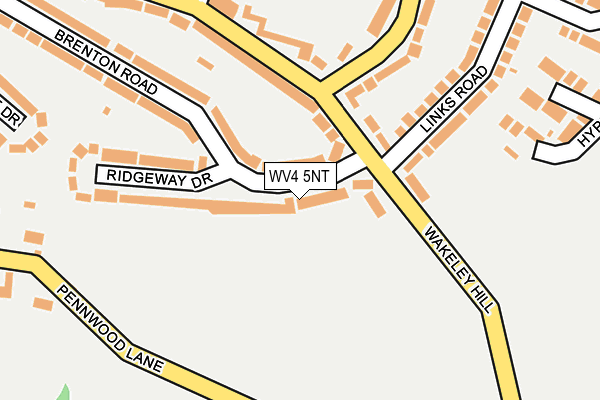 WV4 5NT map - OS OpenMap – Local (Ordnance Survey)